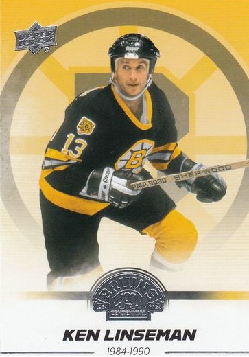 řadová karta KEN LINSEMAN 23-24 UD Boston Bruins Centennial číslo 6
